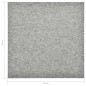 Teppichfliesen 20 Stk. 5 m² 50x50 cm Hellgrau Teppichfliesen 20 Stk. 5 m² 50x50 cm Hellgrau