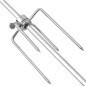 vidaXL Rotisserie Grill mit Elektromotor Stahl 1200 mm vidaXL Rotisserie Grill mit Elektromotor Stahl 1200 mm