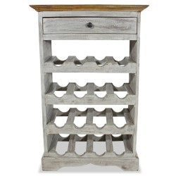 Weinregal Recyceltes Massivholz 55 x 23 x 85 cm