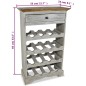 Weinregal Recyceltes Massivholz 55 x 23 x 85 cm Weinregal Recyceltes Massivholz 55 x 23 x 85 cm