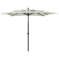Sonnenschirm mit Aluminium-Mast 3-lagig Sandfarben 2,5x2,5 m Sonnenschirm mit Aluminium-Mast 3-lagig Sandfarben 2,5x2,5 m