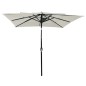 Sonnenschirm mit Aluminium-Mast 3-lagig Sandfarben 2,5x2,5 m Sonnenschirm mit Aluminium-Mast 3-lagig Sandfarben 2,5x2,5 m