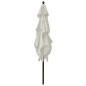 Sonnenschirm mit Aluminium-Mast 3-lagig Sandfarben 2,5x2,5 m Sonnenschirm mit Aluminium-Mast 3-lagig Sandfarben 2,5x2,5 m