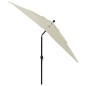 Sonnenschirm mit Aluminium-Mast 3-lagig Sandfarben 2,5x2,5 m Sonnenschirm mit Aluminium-Mast 3-lagig Sandfarben 2,5x2,5 m