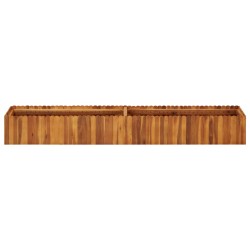 Garten-Hochbeet 200 x 30 x 25 cm Massivholz Akazie