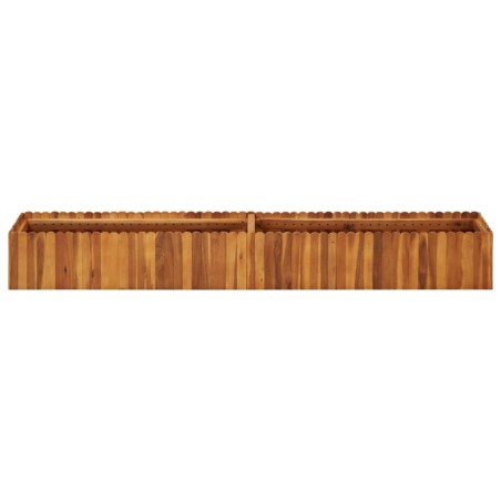 Garten-Hochbeet 200 x 30 x 25 cm Massivholz Akazie