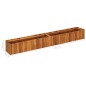 Garten-Hochbeet 200 x 30 x 25 cm Massivholz Akazie Garten-Hochbeet 200 x 30 x 25 cm Massivholz Akazie