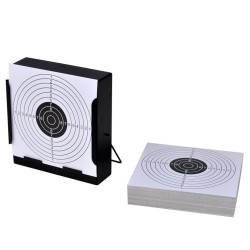 vidaXL Kugelfang 14 cm + 100 Zielscheiben aus Papier Quadratisch 