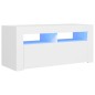 TV-Schrank mit LED-Leuchten Weiß 90x35x40 cm TV-Schrank mit LED-Leuchten Weiß 90x35x40 cm