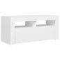TV-Schrank mit LED-Leuchten Weiß 90x35x40 cm TV-Schrank mit LED-Leuchten Weiß 90x35x40 cm