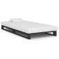 Palettenbett Grau Massivholz Kiefer 90×200 cm Palettenbett Grau Massivholz Kiefer 90×200 cm