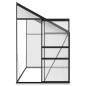 vidaXL Anlehngewächshaus Anthrazit Aluminium 6,5 m³ vidaXL Anlehngewächshaus Anthrazit Aluminium 6,5 m³