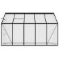 vidaXL Anlehngewächshaus Anthrazit Aluminium 6,5 m³ vidaXL Anlehngewächshaus Anthrazit Aluminium 6,5 m³