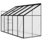 vidaXL Anlehngewächshaus Anthrazit Aluminium 6,5 m³ vidaXL Anlehngewächshaus Anthrazit Aluminium 6,5 m³