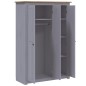 Kleiderschrank 3-Türig Grau 118×50×171,5 cm Kiefer Panama Serie Kleiderschrank 3-Türig Grau 118×50×171,5 cm Kiefer Panama Serie