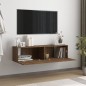 TV-Wandschrank Braun Eichen-Optik 120x30x30 cm Holzwerkstoff TV-Wandschrank Braun Eichen-Optik 120x30x30 cm Holzwerkstoff