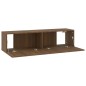 TV-Wandschrank Braun Eichen-Optik 120x30x30 cm Holzwerkstoff TV-Wandschrank Braun Eichen-Optik 120x30x30 cm Holzwerkstoff