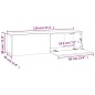 TV-Wandschrank Braun Eichen-Optik 120x30x30 cm Holzwerkstoff TV-Wandschrank Braun Eichen-Optik 120x30x30 cm Holzwerkstoff