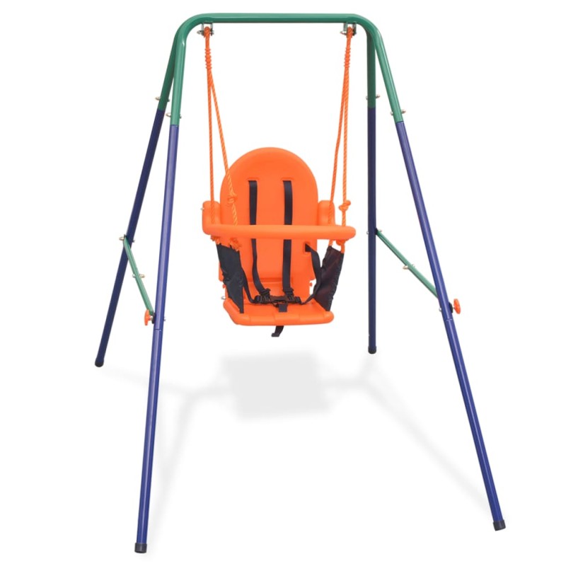 Kleinkinder-Schaukelset mit Sicherheitsgeschirr Orange Kleinkinder-Schaukelset mit Sicherheitsgeschirr Orange