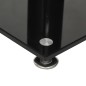 Lautsprecher-Ständer 2 Stk. Schwarz Hartglas 1 Säule Lautsprecher-Ständer 2 Stk. Schwarz Hartglas 1 Säule