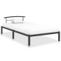 vidaXL Bettgestell Schwarz Metall 90x200 cm vidaXL Bettgestell Schwarz Metall 90x200 cm