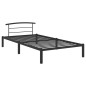 vidaXL Bettgestell Schwarz Metall 90x200 cm vidaXL Bettgestell Schwarz Metall 90x200 cm
