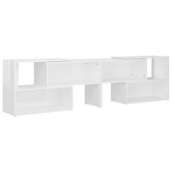 TV-Schrank Hochglanz-Weiß 149x30x52 cm Holzwerkstoff
