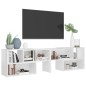 TV-Schrank Hochglanz-Weiß 149x30x52 cm Holzwerkstoff TV-Schrank Hochglanz-Weiß 149x30x52 cm Holzwerkstoff