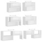 TV-Schrank Hochglanz-Weiß 149x30x52 cm Holzwerkstoff TV-Schrank Hochglanz-Weiß 149x30x52 cm Holzwerkstoff