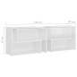 TV-Schrank Hochglanz-Weiß 149x30x52 cm Holzwerkstoff TV-Schrank Hochglanz-Weiß 149x30x52 cm Holzwerkstoff