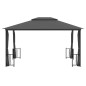 vidaXL Pavillon mit Seitenwänden & Doppeldach 3x4 m Anthrazit vidaXL Pavillon mit Seitenwänden & Doppeldach 3x4 m Anthrazit