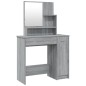 Schminktisch mit Spiegel Grau Sonoma 86,5x35x136 cm Schminktisch mit Spiegel Grau Sonoma 86,5x35x136 cm
