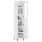 Highboard Weiß 34,5x34x180 cm Holzwerkstoff Highboard Weiß 34,5x34x180 cm Holzwerkstoff