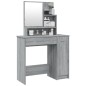 Schminktisch mit Spiegel Grau Sonoma 86,5x35x136 cm Schminktisch mit Spiegel Grau Sonoma 86,5x35x136 cm