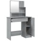 Schminktisch mit Spiegel Grau Sonoma 86,5x35x136 cm Schminktisch mit Spiegel Grau Sonoma 86,5x35x136 cm