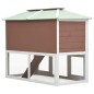 Kleintier-/Kaninchenstall 2 Etagen Braun Holz Kleintier-/Kaninchenstall 2 Etagen Braun Holz