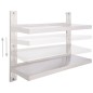 2-stufiges Wandregal Edelstahl 100 x 30 cm 2-stufiges Wandregal Edelstahl 100 x 30 cm