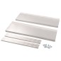 2-stufiges Wandregal Edelstahl 100 x 30 cm 2-stufiges Wandregal Edelstahl 100 x 30 cm