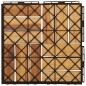 vidaXL Terrassenfliesen 10 Stk. 30x30 cm Massivholz Teak vidaXL Terrassenfliesen 10 Stk. 30x30 cm Massivholz Teak