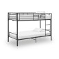 Etagenbett Schwarz Metall 90×200 cm Etagenbett Schwarz Metall 90×200 cm