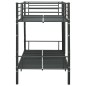 Etagenbett Schwarz Metall 90×200 cm Etagenbett Schwarz Metall 90×200 cm