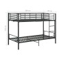 Etagenbett Schwarz Metall 90×200 cm Etagenbett Schwarz Metall 90×200 cm