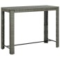 Garten-Bartisch Grau 140,5x60,5x110,5 cm Poly Rattan Garten-Bartisch Grau 140,5x60,5x110,5 cm Poly Rattan