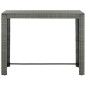 Garten-Bartisch Grau 140,5x60,5x110,5 cm Poly Rattan Garten-Bartisch Grau 140,5x60,5x110,5 cm Poly Rattan