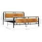 vidaXL Bett Metall 180x200 cm vidaXL Bett Metall 180x200 cm