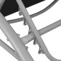 Sonnenliegen mit Tisch Aluminium Schwarz Sonnenliegen mit Tisch Aluminium Schwarz
