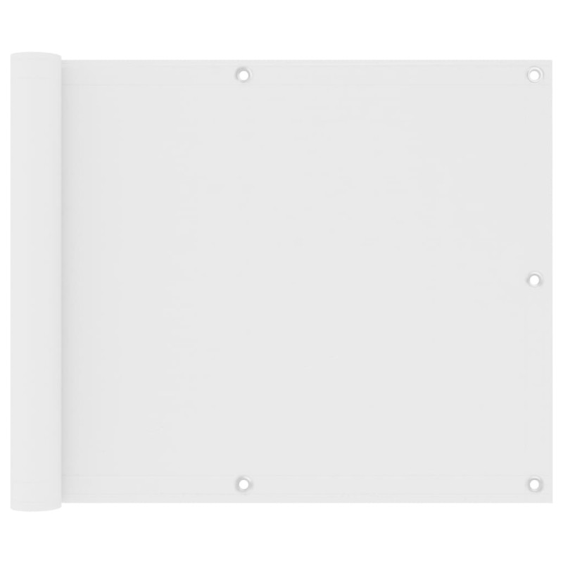 Balkon-Sichtschutz Weiß 75x300 cm Oxford-Gewebe Balkon-Sichtschutz Weiß 75x300 cm Oxford-Gewebe