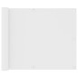Balkon-Sichtschutz Weiß 75x300 cm Oxford-Gewebe Balkon-Sichtschutz Weiß 75x300 cm Oxford-Gewebe