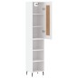 Highboard Weiß 34,5x34x180 cm Holzwerkstoff Highboard Weiß 34,5x34x180 cm Holzwerkstoff