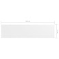 Balkon-Sichtschutz Weiß 75x300 cm Oxford-Gewebe Balkon-Sichtschutz Weiß 75x300 cm Oxford-Gewebe